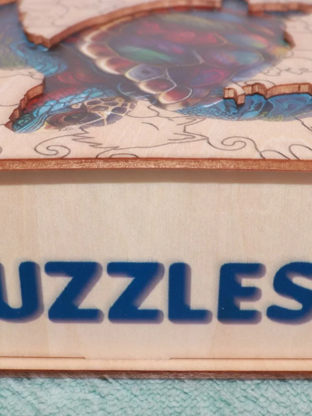 Puzzles Up Sea Turtle L Wooden Interlocking Jigsaw Puzzle 122 Pieces